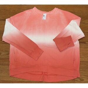 All in Motion XXL Coral Ombre Thumb‎ Hole Athletic Women’s Sweatshirt Target